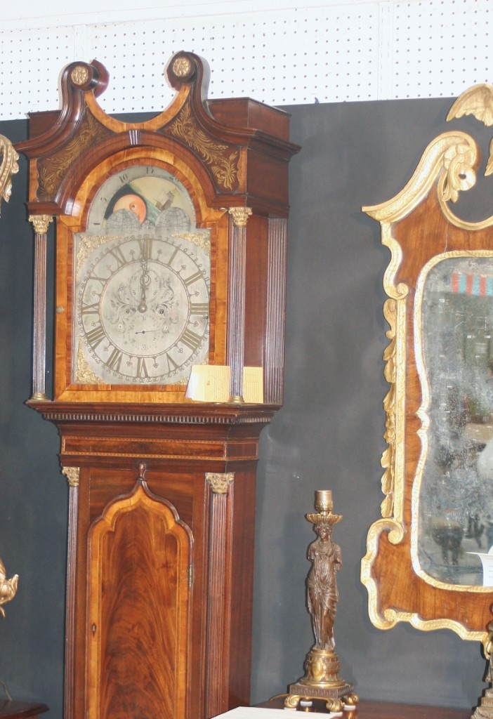 The English Chippendale period clock sold early in the weekend.