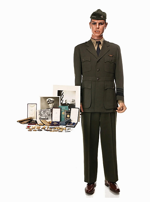 The sale’s top lot at $47,460 was Admiral John S. “Slew” McCain’s (1884-1945) uniform, medals, citations, certificates and extensive archive. In all, the lot featured more than 100 objects or papers in it. McCain was grandfather to senator John S. McCain, the Arizona senator, who passed away in 2018. Soulis said a Miami buyer purchased the lot, though interest was spread throughout the country.