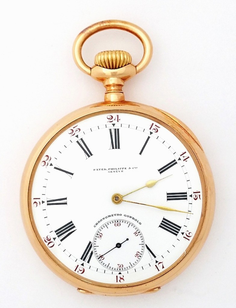 Fetching $5,900 was this 18K rose gold Patek Philippe pocket watch.