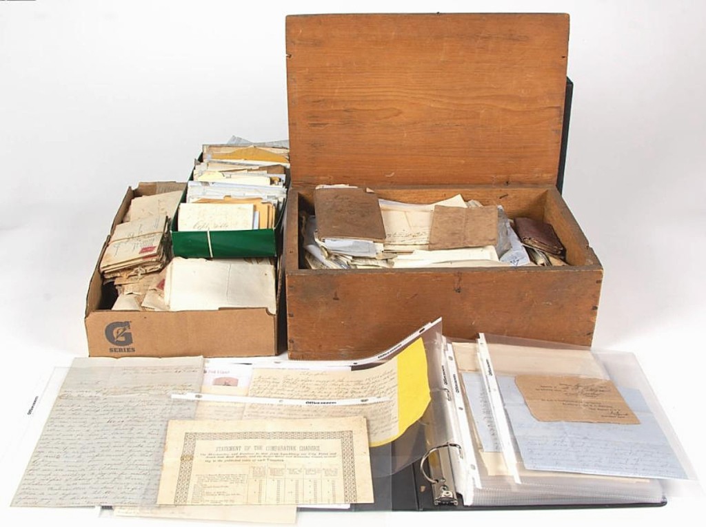 Kimbrough thought this archive of documents from the Pettigrew family of Botetourt County, Valley of Virginia, would have gone to an institution, but in the end, a trade buyer on the East Coast prevailed, taking it for $7,020 ($ ,000).