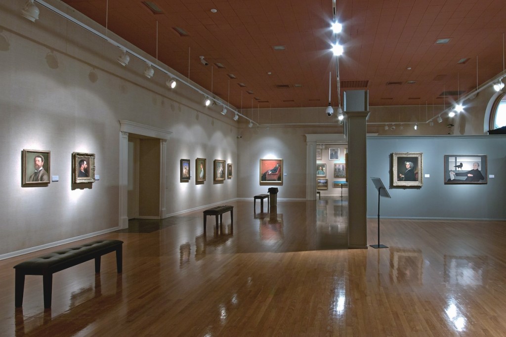 Installation image of the NAD’s traveling exhibition “For America: Paintings from the National Academy of Design” as presented at The Society of the Four Arts in Palm Beach, Fla., 2020. Photo by Christopher Fay. Courtesy National Academy of Design.