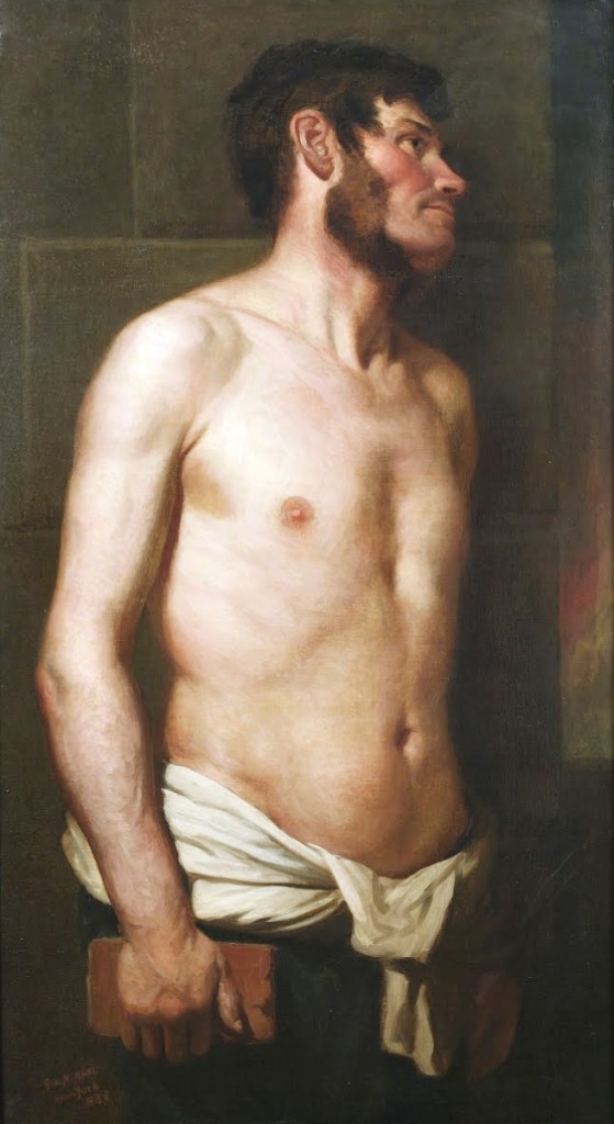 George Henry Hall, “A Dead Rabbit,” 1858, oil on canvas. 43 by 24 inches. NA diploma exchange presentation, April 3, 1882. Courtesy National Academy of Design.