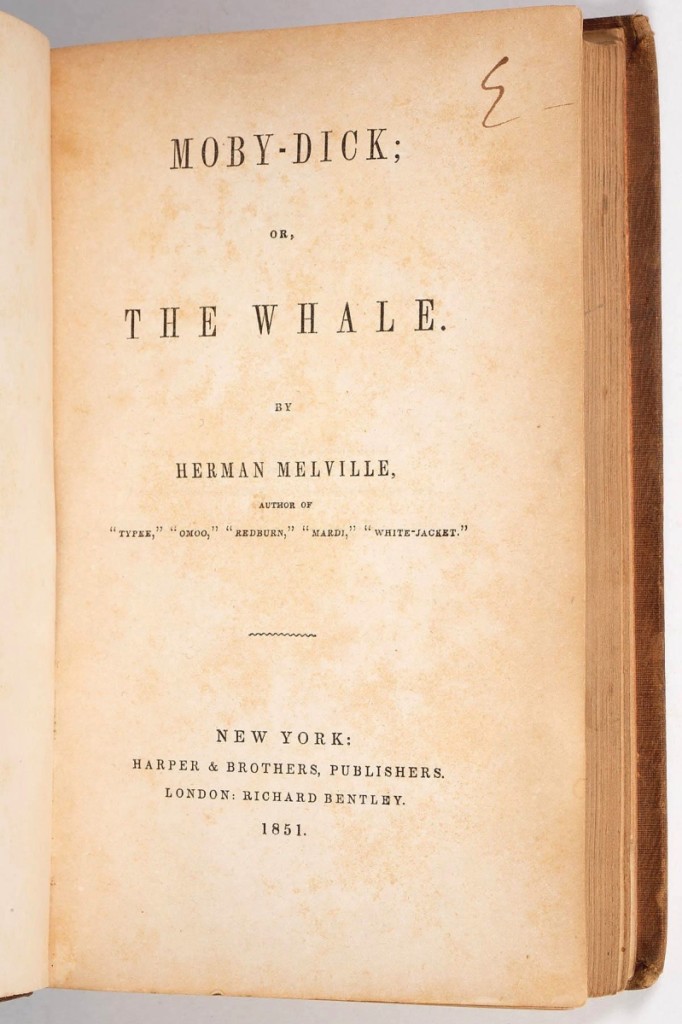 This edition of Herman Melville’s Moby Dick was the first published in the United States. Its fresh-to-the market provenance and untouched condition caused bidders online and on the phone to give chase; in the end a trade buyer from the West Coast — bidding on the phone — landed the lot for $15,210 ($12,000).