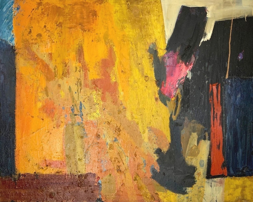 Leading the sale at $8,125 was this untitled abstract by Peter Busa.