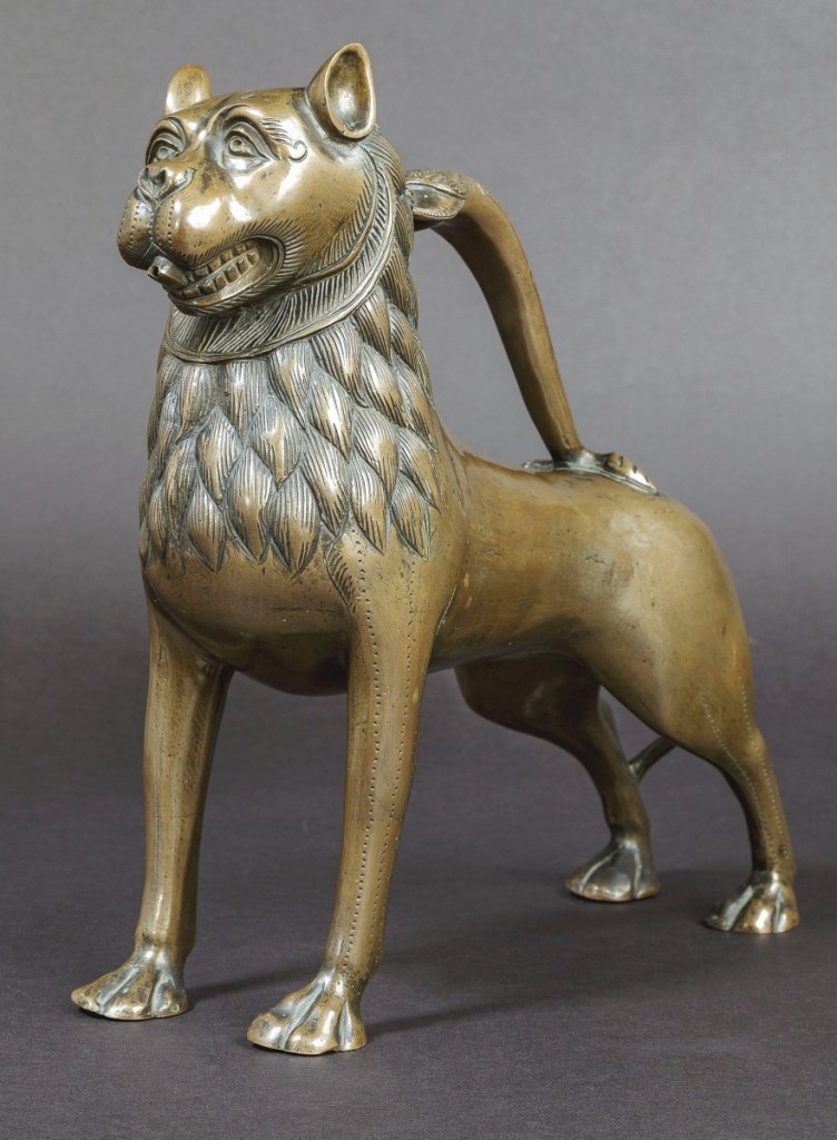 The king of beasts rightly presided over the sale, with this Fourteenth Century lion-form aquamanile from Lower Saxony bringing $225,360 against a reserve of $52,000.