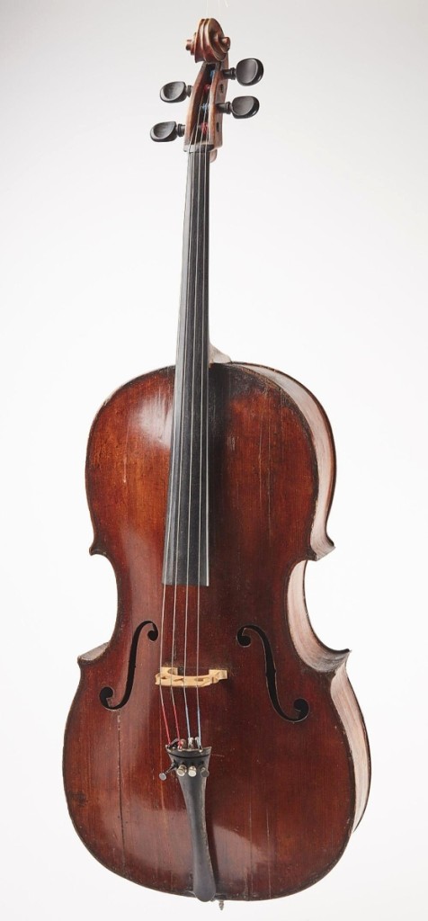 The top price achieved in the second day of sales was $48,750 for this Nineteenth Century cello made by Gaetano Guadagnini (Italian, 1800-1860). It had been played by a professional cellist in the New Haven area who recently passed away; his widow apparently had no idea of its value and Giampietro said he was very pleased with the result. It was purchased by a buyer in Australia ($5/10,000).