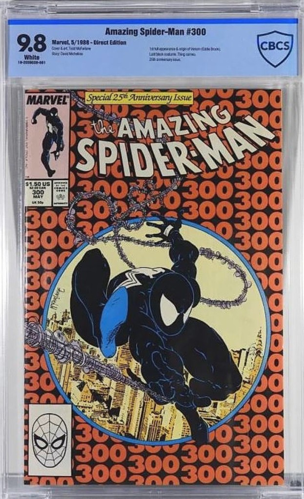 Landry said that less than six months ago, this Amazing Spider-Man #300 was worth around $2,000. Featuring the first full appearance and origin of Venom, value has gone up for the CBCS 9.8 issue, and it sold for $4,320 in the firm’s sale. “The movie was great, the sequel is coming out and people are looking to collect it. We got the top value for it,” Landry said.