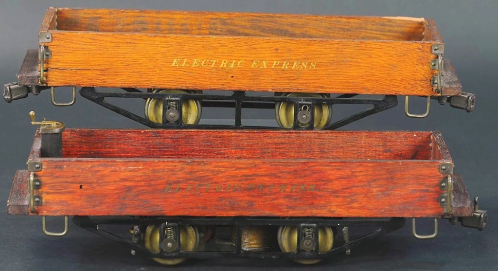 In Bertoia’s May sale, the firm offered and sold for $40,800 a Lionel 2- -inch powered gondola and trailer from the collection of the late show promoter Norman Schaut. Norm had a duplicate of the rare example, which was offered in this sale and sold for the same exact price.