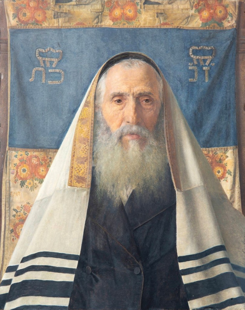 Isidor Kaufmann’s (Austro-Hungarian, 1853-1921) portrait of a “Hungarian Rabbi with Prayer Shawl,” an oil on panel, 15¾ by 12-  inches, rose to the top of Shapiro’s sale, finishing at $287,000.