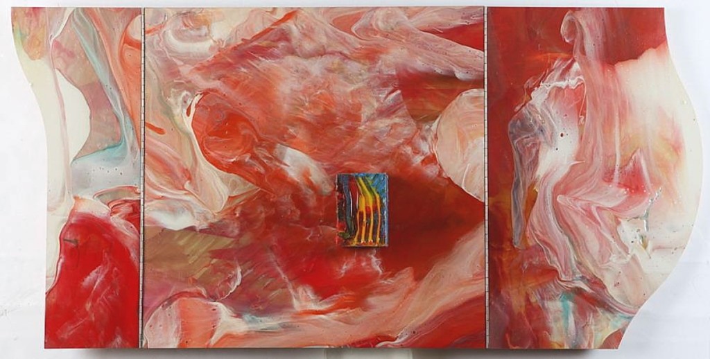 An American trade buyer, bidding on the phone, paid $15,680 and the top price in the sale for “Seedling” by Sam Gilliam (American, b 1933). Stephanie Kenyon said the hinged composition was a nice feature, as was its size, measuring 24 by 48 inches ($20/30,000).