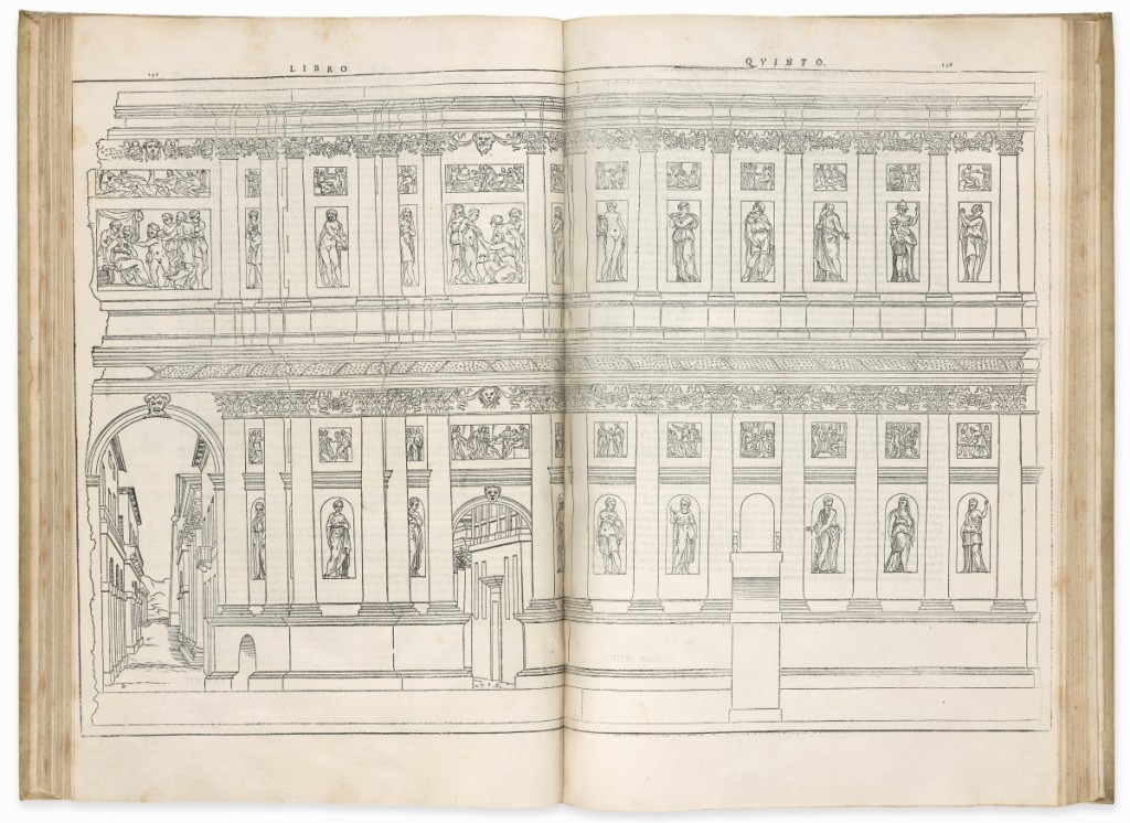 Vitruvius Pollio (active First Century BCE) I dieci libri dell’architettura (On the Art of Building in Ten Books), translated with a commentary by Daniele Barbaro, Venice: Francesco Marcolini, 1556. The Morgan Library & Museum, gift of Paul Mellon, 1979.   —Janny Chiu photo