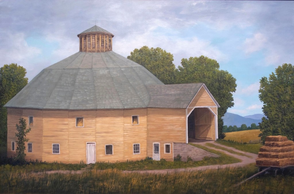 Among Arthur Jones’ top works in the sale was this image of “The Round Barn, Morrisville, Vt.,” which sold for $5,781. Round barns were initially built by Massachusetts Shakers in the Nineteenth Century and there are only about two dozen known in Vermont.