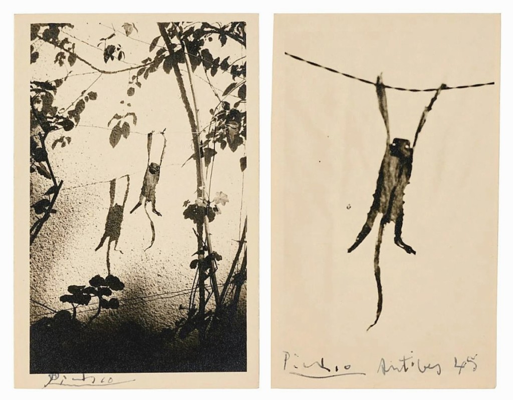 Two etched photo mono prints by Pablo Picasso were found in the sale. The example at left brought $12,500, while the one on the right took $11,250. Picasso’s photographic works are quite rare, and in these, he etched onto the negative in a process known as cliche-verre.
