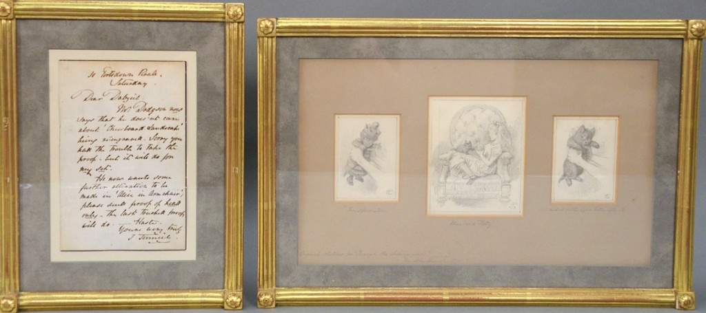 Strong prices for illustration art with great provenance prevailed. A set of three original pencil drawings from Alice’s Adventures in Wonderland by English illustrator John Tenniel (1820-1914) reached $72,000. All were signed and monogrammed along with a written letter by the artist talking about “Alice in the Armchair,” and provenance went back to the consignor’s great-great-uncle Bronson Winthrop, who was a philanthropist and socialite from Paris who moved to New York and whose father was founding member of Knickerbocker Club in New York.