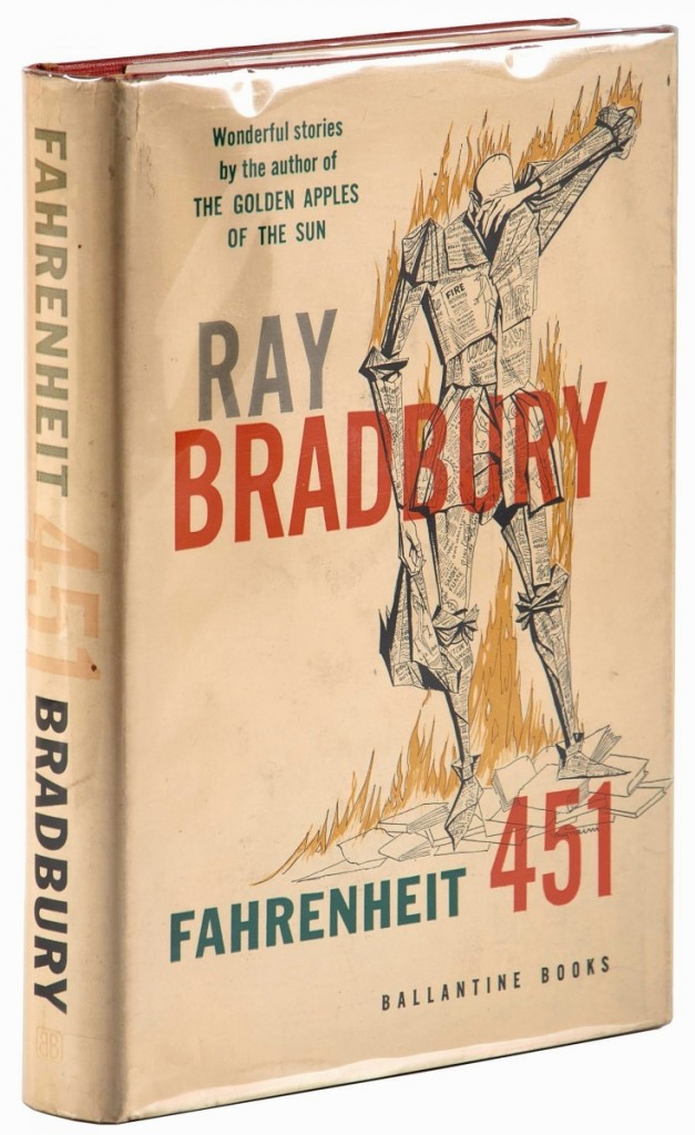 Fahrenheit 541, review copy in jacket, signed by Ray Bradbury on the title page and with review slip laid in, realized $4,500.