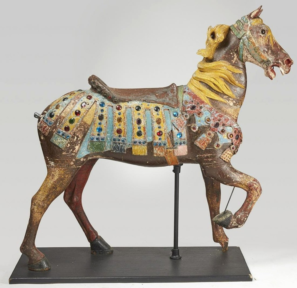 The top selling lot from the general estates portion of the sale came in the form of this Illions carousel horse, which was reportedly once owned by American artist Larry Rivers. It sold for $18,600.
