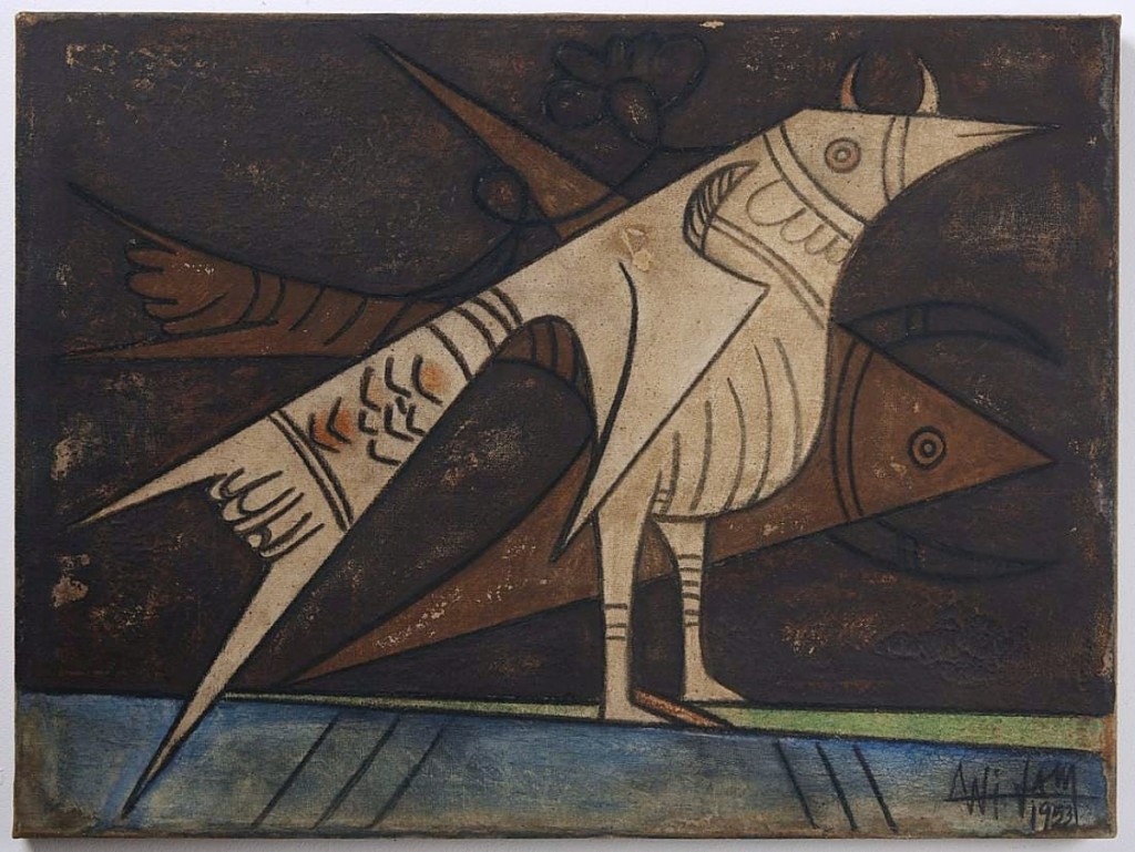 Giampietro said that this oil on canvas by Wilfredo Lam walked in to the gallery from a consignor in the neighborhood. It measured 23½ by 31½ inches and sold for $11,250.