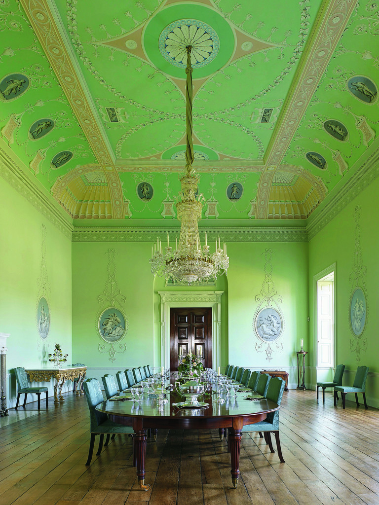 The Eighteenth Century paint scheme of this room at Crichel House in Dorset, England was restored with Jayne Design Studio’s advice. Photo Paul Highnam, courtesy Country Life.