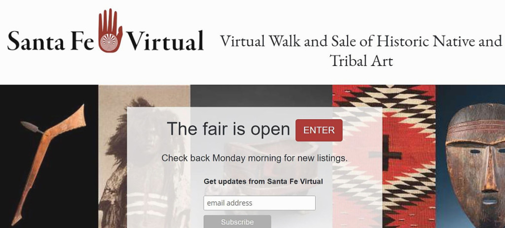 This message greeted virtual showgoers on January 14 as the Santa Fe Virtual Show opened for its five-day run.