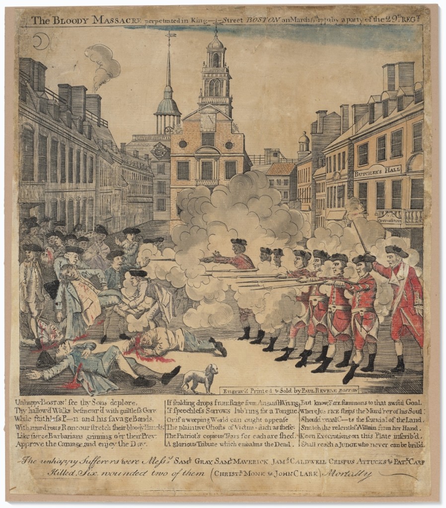 Peter Klarnet sees an increasing appreciation for iconic images of American history, of which Paul Revere’s “The Bloody Massacre Perpetuated in King Street, Boston, On March 5th 1770, By a Party of the 29th Regt” is one of the most famous. The previous record for the work — established at $362,500 in 2019 — was surpassed by the price of $412,500 realized for this example ($200/300,000).