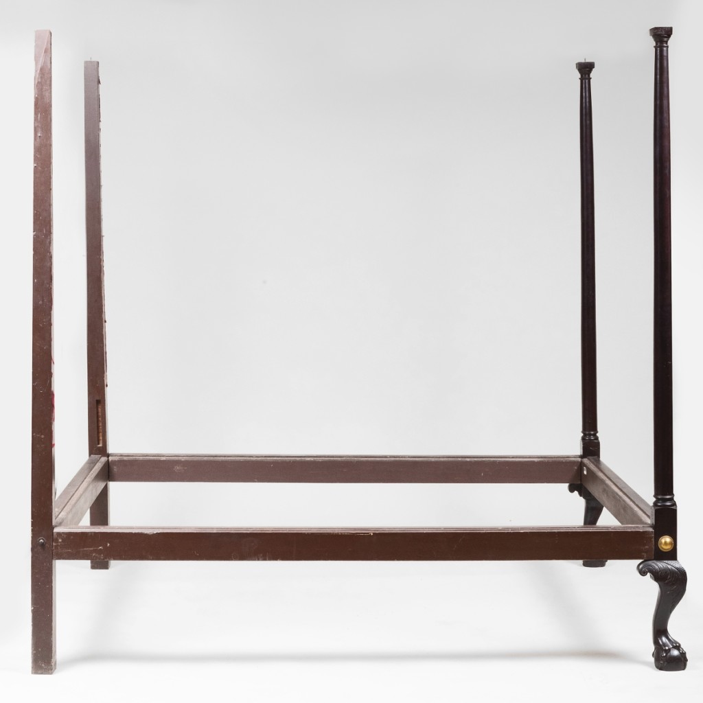 This Chippendale tester bed was the overall top lot in the two-day Americana sale, selling for $24,600.