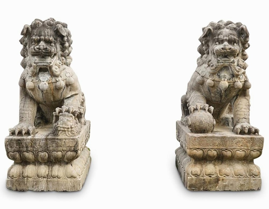 “Those are awesome,” Anapolsky said of this pair of Nineteenth Century Qing dynasty blue stone foo dogs that were made in China’s Henan Province and described as monumental. The pair fetched $12,400 ($1/10,000).