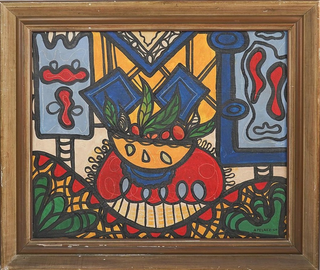 “The artist generally sells well but we did not expect to get that much for it,” Alexander Anapolsky said of this work by Amelia Pelaez (Cuban, 1896-1968), which was dated 1950 and achieved $27,280, the second highest price in the sale. It had been discovered at a local estate sale and will be staying in Florida, going to a local buyer ($100-$1,000).