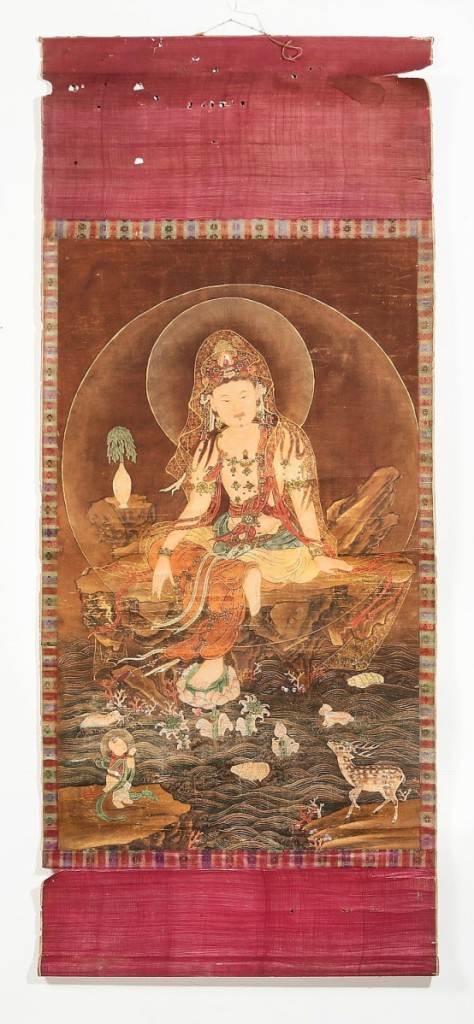 A Korean scroll painting of the Water-Moon Avolokesitesvara