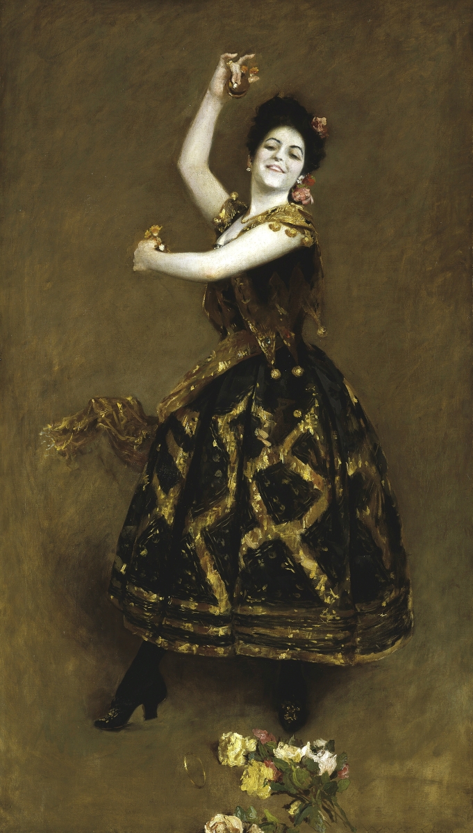 “La Carmencita” by William Merritt Chase (American, 1849-1916), 1890. Oil on canvas. Metropolitan Museum of Art, gift of Sir William Van Horne, 1906.