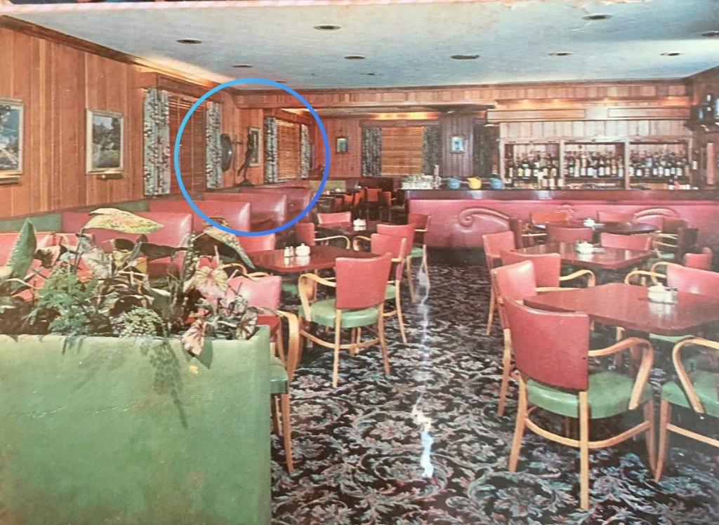 “Diana” shown as she was installed in the interior of the Glasgow Arms Restaurant in Maryland after being purchased by owner “Gus” Constantine Sclavos in 1959.