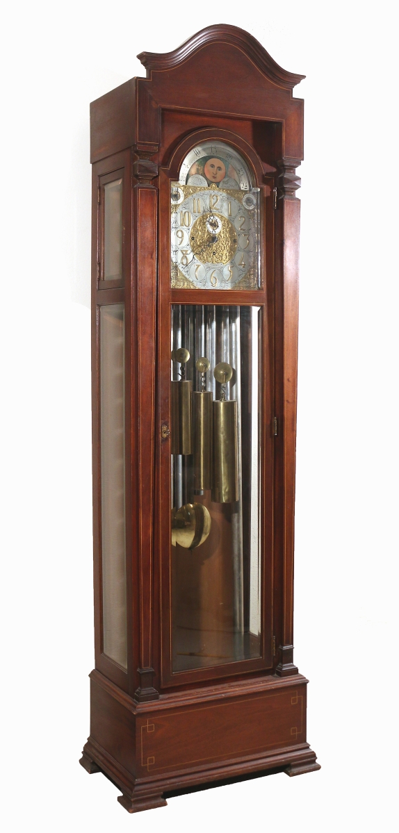 Fetching $18,300 was a Tiffany & Co. tall case clock, circa 1917, consigned as property from a New York City collector. It is going back to the city.