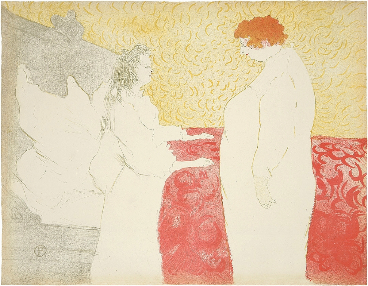Henri de Toulouse-Lautrec’s Elles / Femme au Lit, 1896, came in at $50,400