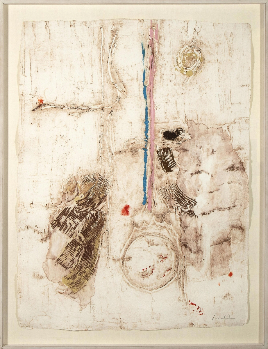 Helen Frankenthaler’s monotype print “Parets VII” sold for $39,975. The work was printed by Polígrafa Obra Gráfica outside Barcelona.