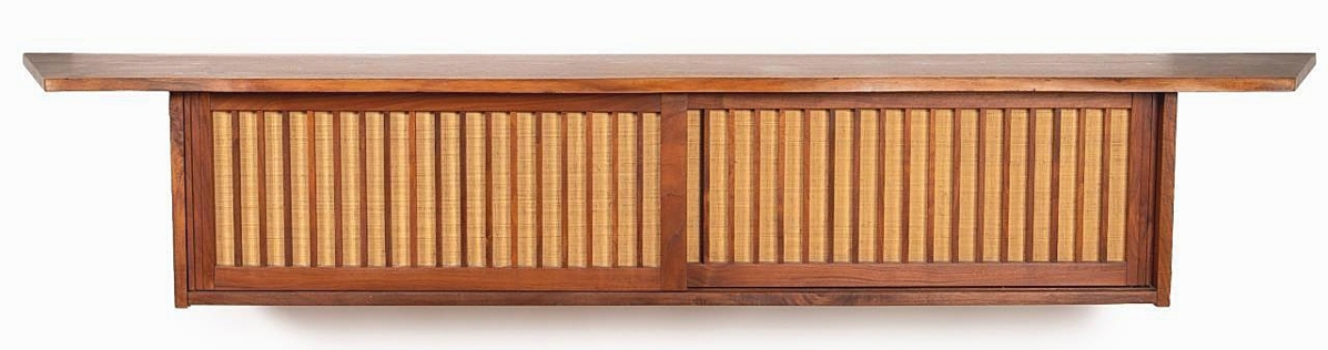 The second highest price for a work by Nakashima was this hanging wall cabinet, which brought $39,325 ($8/12,000).