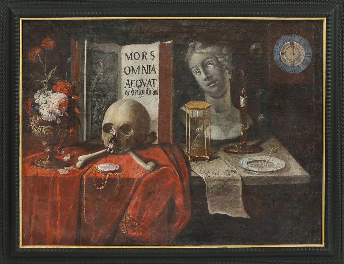 “It was very big, a statement piece if you will,” Mark Wilkinson said of this Seventeenth Century German School memento, more still life painting, which depicted all manner of death-related implements. An absentee bid, left by a bidder in the United Kingdom, was enough to take it for $7,438, the third highest price in the sale.