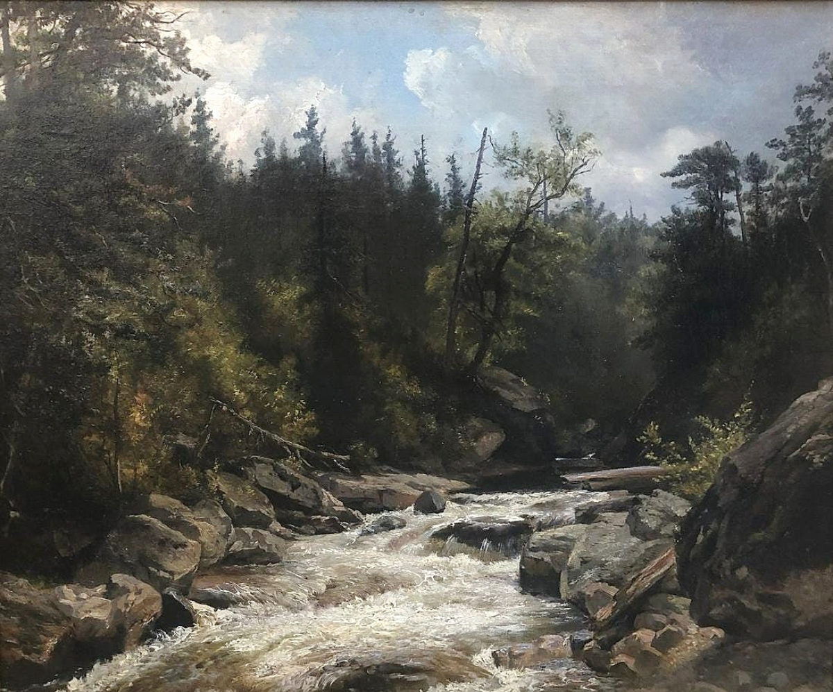 Hendrik-Dirk Kruseman Van Elten’s (1829-1904) “The Ausable River, American Adirondack,” earned $10,285.