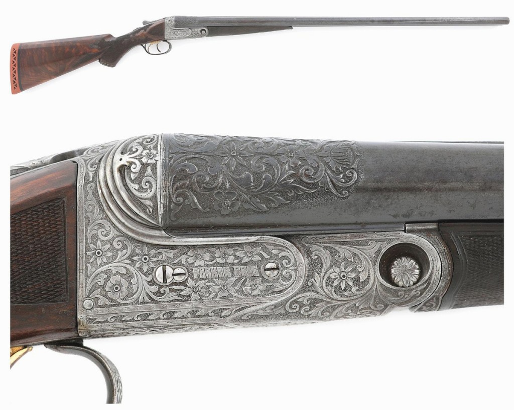 The top lot of the sale at $52,875 was this Parker A-1 special double ejector 12-gauge shotgun with Whitworth steel barrels. “There’s not a lot of A-1 Specials around,” auctioneer Jason Devine said. The firearm came out of a Vermont collection and was fresh to the market.