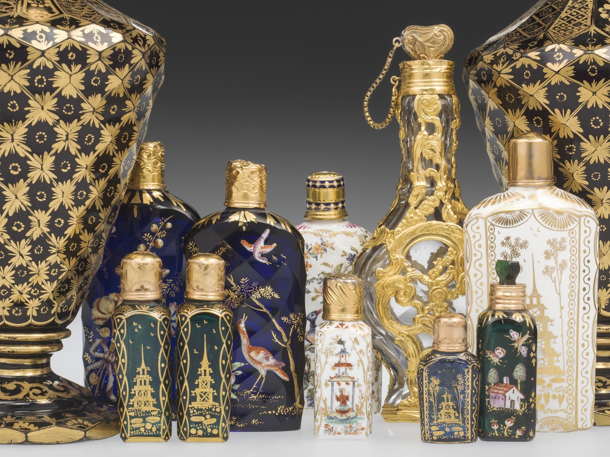 Scent flasks, England, 1760 to about 1790. The Corning Museum of Glass. Photo The Corning Museum of Glass, Corning.