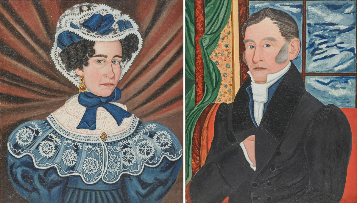 Clearly the star of the sale, this pair of portraits realized $406,000. The pair had impeccable provenance having first been discovered in Philadelphia in 1959, then being sold by Edith Halpert’s Downtown Gallery, becoming part of the Garbisch collection, and later sold by David Schorsch. Schorsch, who sold the portraits to the consigner in 1997 for $180,000, tried to buy them back but was the underbidder.