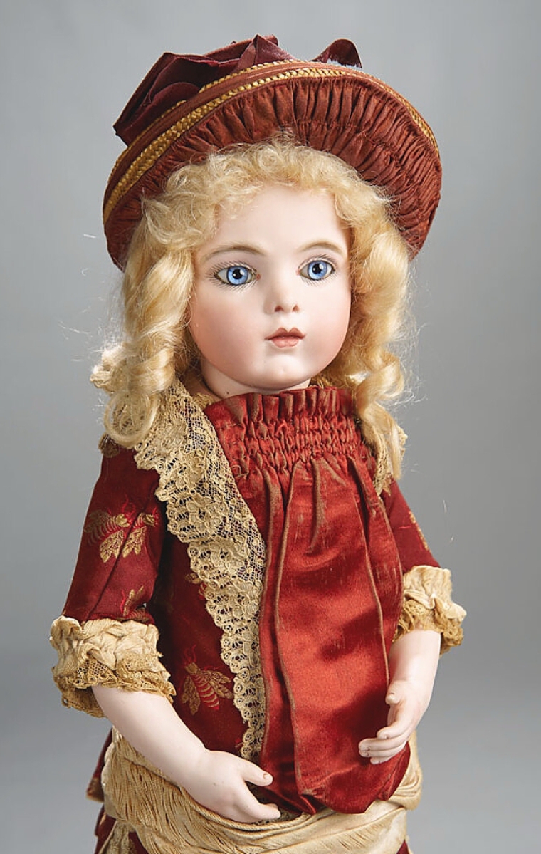 Early English Wooden Doll, Bru Bebes Headline For