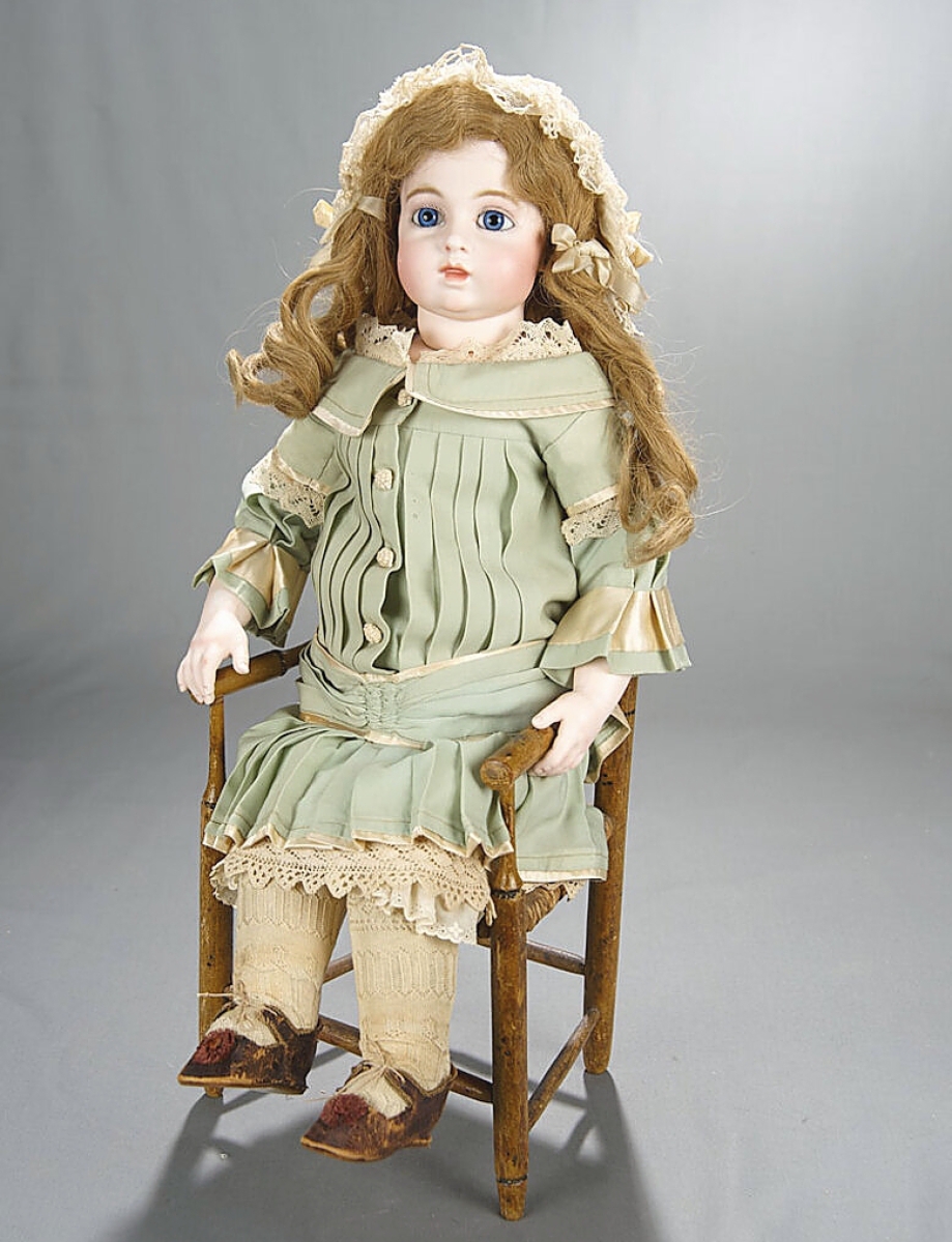 Early English Wooden Doll, Bru Bebes Headline For