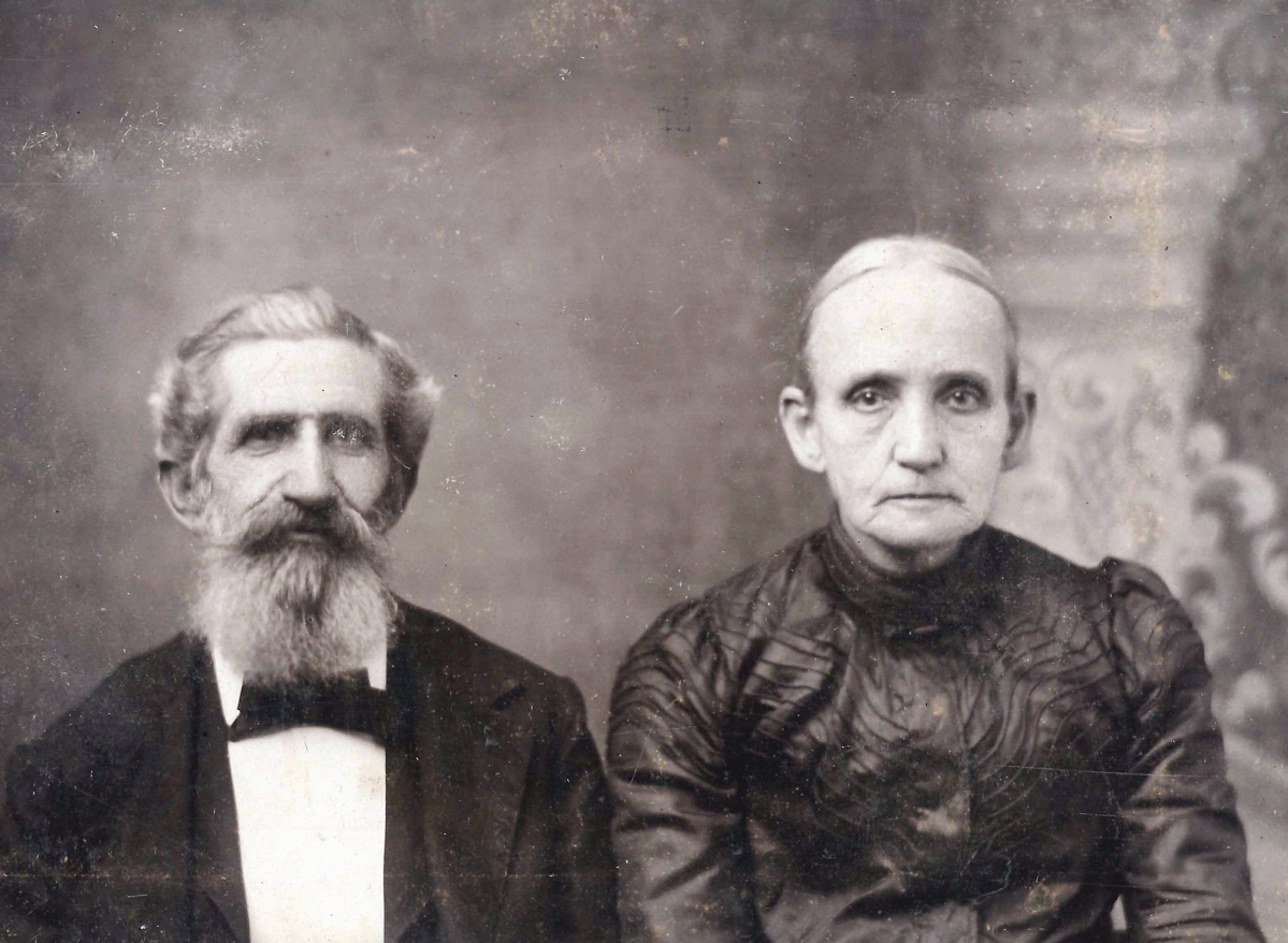 Beatrice Virginia Elizabeth Jenkins Phillips (1864-1942), right, with husband Robert Owen Phillips.