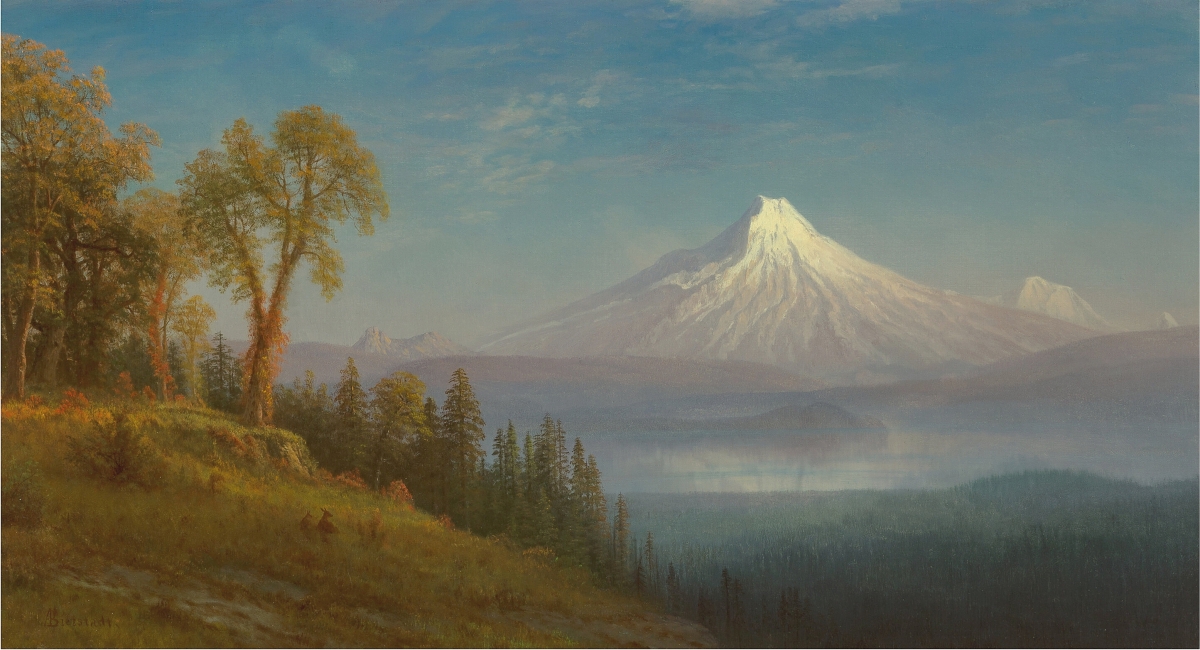 Albert Bierstadt’s “Mount St Helens, Columbia River, Oregon” erupted with interest, bringing $350,000 after competition from four bidders. It had provenance to the Western Art collection of LD Brinkman as well as an exhibition of Mount St Helens art at the Portland Art Museum ($120/180,000).