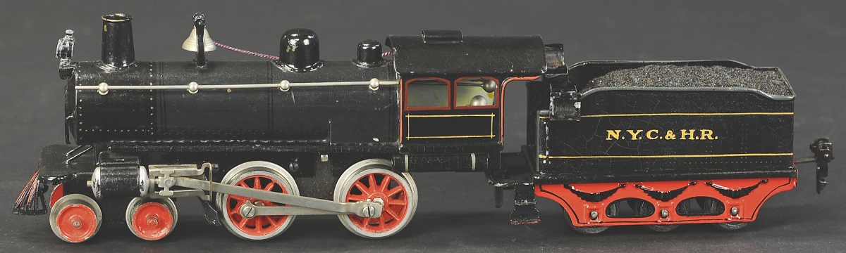 The last train Paul Cole ever bought was in February, 2020. He purchased this Marklin clockwork 4-4-0 American market locomotive and tender from a German seller for $12,000. Its going back to Europe with a collector there who paid $32,400 for it.