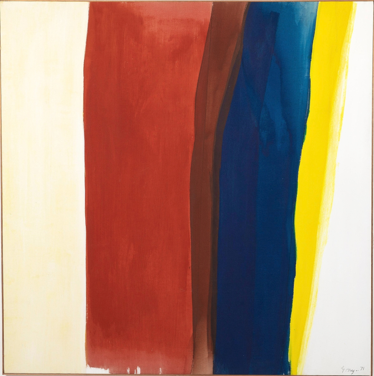 The third highest price in the sale — $18,750 — was realized by this abstract color field oil on canvas titled “Captain Cook” by Cleve Gray (American, 1918-2004). An online buyer from the Midwest prevailed for the 69½-by-68¾-inch work ($8/12,000).