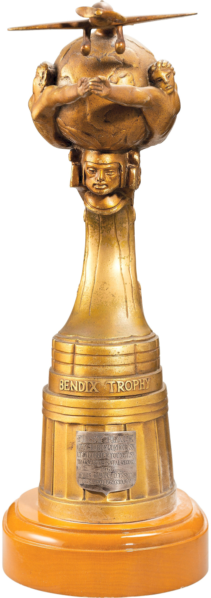 The second highest lot in the sale came in at $68,750 for Apollo 11 & 12 astronaut Richard Gordon’s personal Bendix Trophy that he won in 1961 in an F4H-1 Phantom. The Bendix was a transcontinental aircraft race that ran from 1931 to 1962. Gordon’s trip established a transcontinental record of 2 hours, 47 minutes and 17.75 seconds and a speed record of 869.74 mph.