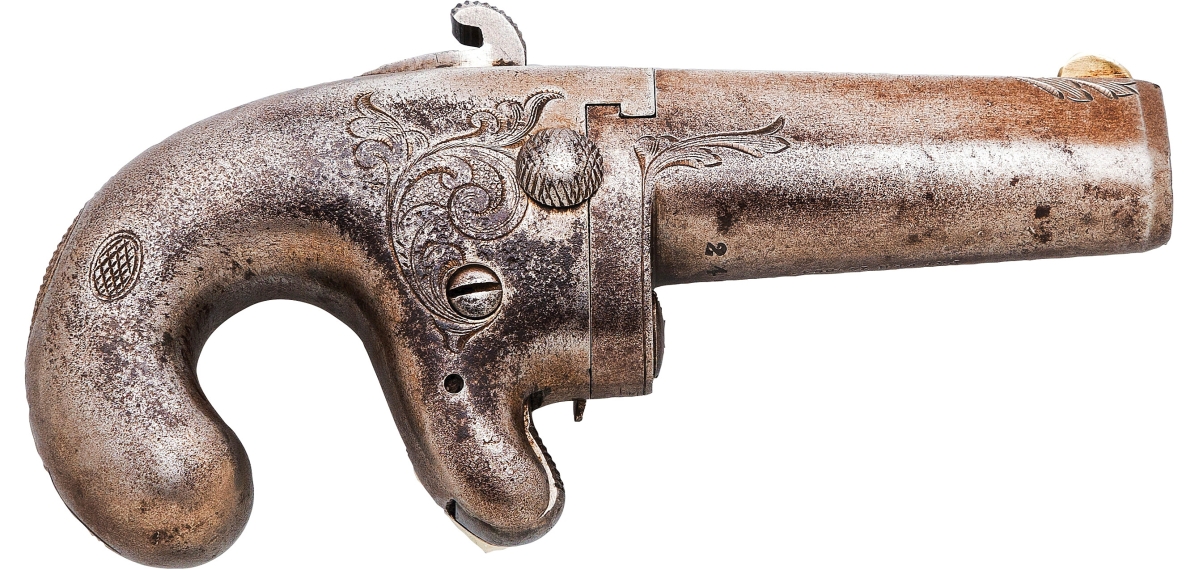 This National Arms Co derringer passed through multiple generations of the Custer family and was said to have been owned by the general himself. It sold for $40,000.
