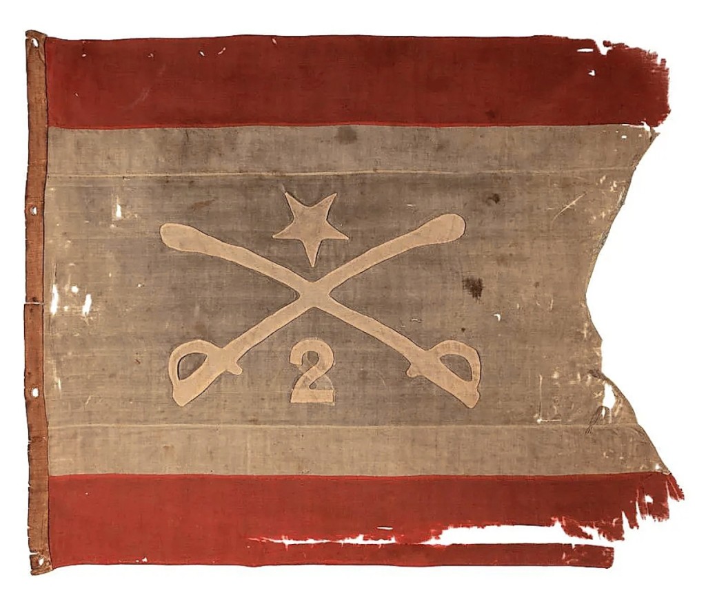Philip Henry Sheridan’s headquarters flag during his time with the 2nd Michigan Cavalry sold for $40,625. It had been given to an Elks Lodge in Niagara Falls, N.Y., by G. Edwin Sawyer, the son of Nathanial Sawyer, who personally knew Sheridan in his role as paymaster.