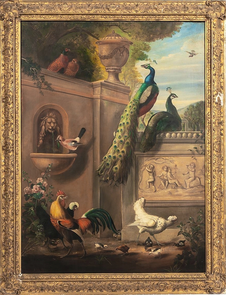 184 A Van Stix Peacock Painting