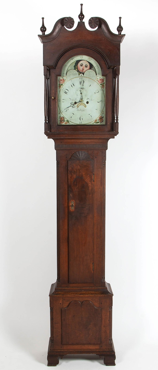 259 Daniel Oyster tall case clock